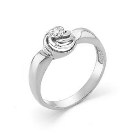 Кольцо из белого золота Мастер Бриллиант 05M1-107-019 с бриллиантом 05M1-107-019 фото