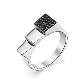 Кольцо из белого золота Мастер Бриллиант 05M1-107-026-48 с чёрным бриллиантом 05M1-107-026-48 фото