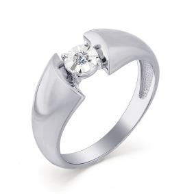 Кольцо из белого золота Мастер Бриллиант 05M1-107-031 с бриллиантом 05M1-107-031 фото