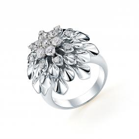 Кольцо из белого золота Мастер Бриллиант 05M1-107-060 с бриллиантом 05M1-107-060 фото