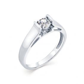 Помолвочное кольцо из белого золота Мастер Бриллиант с бриллиантом 05M1-107-107 05M1-107-107 фото