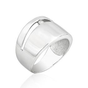 Кольцо из белого золота Мастер Бриллиант 05M1-107-111 с бриллиантом 05M1-107-111 фото