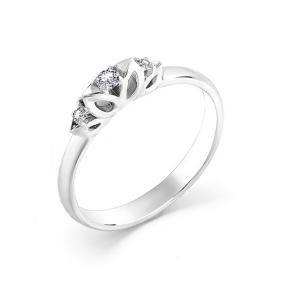 Кольцо из белого золота Мастер Бриллиант 05M1-107-172 с бриллиантом 05M1-107-172 фото