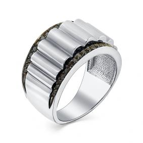 Кольцо из белого золота Мастер Бриллиант 05M1-107-189-48 с чёрным бриллиантом 05M1-107-189-48 фото