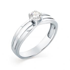 Кольцо из белого золота Мастер Бриллиант 05M1-107-196 с бриллиантом 05M1-107-196 фото