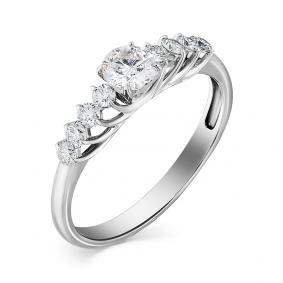 Кольцо из белого золота Мастер Бриллиант 05M1-107-211 с бриллиантом 05M1-107-211 фото