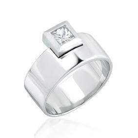 Кольцо из белого золота Мастер Бриллиант 05M1-107-247 с бриллиантом 05M1-107-247 фото