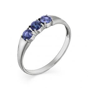 Кольцо из белого золота Мастер Бриллиант 05M1-107-323-02 с сапфиром 05M1-107-323-02 фото