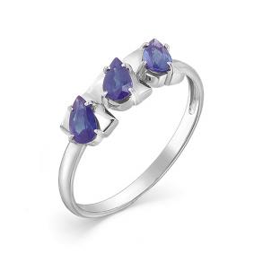 Кольцо из белого золота Мастер Бриллиант 05M1-107-329-02 с сапфиром 05M1-107-329-02 фото