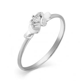 Кольцо из белого золота Мастер Бриллиант 05M1-107-344 с бриллиантом 05M1-107-344 фото