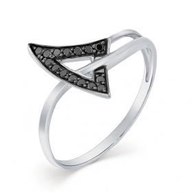 Кольцо из белого золота Мастер Бриллиант 05M1-107-358-48 с чёрным бриллиантом 05M1-107-358-48 фото