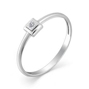 Кольцо из белого золота Мастер Бриллиант 05M1-107-366 с бриллиантом 05M1-107-366 фото