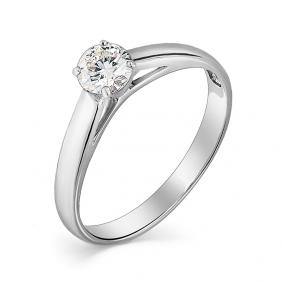 Кольцо из белого золота Мастер Бриллиант 05M1-107-474 с бриллиантом 05M1-107-474 фото