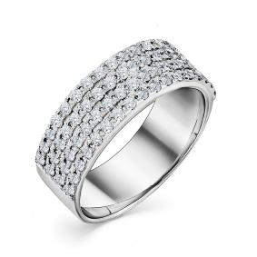 Кольцо из белого золота Мастер Бриллиант 05M1-107-529-7 с бриллиантом 05M1-107-529-7 фото