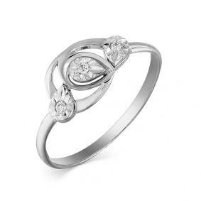 Кольцо из белого золота Мастер Бриллиант 05M1-107-548/1 с бриллиантом 05M1-107-548/1 фото