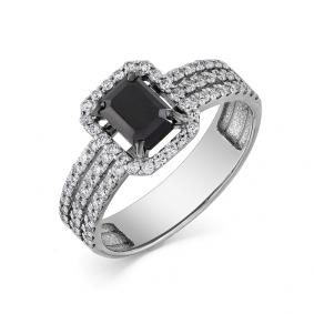 Кольцо из белого золота Мастер Бриллиант 05M1-107-576-55 с бриллиантом 05M1-107-576-55 фото