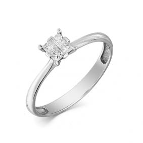 Помолвочное кольцо из белого золота Мастер Бриллиант с бриллиантом 05M1-107-710 05M1-107-710 фото