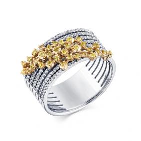 Кольцо из белого золота Мастер Бриллиант 05M1-107-711/1-55 с бриллиантом 05M1-107-711/1-55 фото