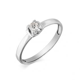 Помолвочное кольцо из белого золота Мастер Бриллиант с бриллиантом 05M1-107-714 05M1-107-714 фото