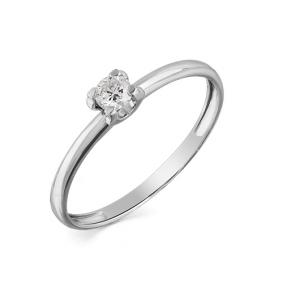 Кольцо из белого золота Мастер Бриллиант 05M1-107-715 с бриллиантом 05M1-107-715 фото