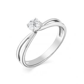 Кольцо из белого золота Мастер Бриллиант 05M1-107-745 с бриллиантом 05M1-107-745 фото