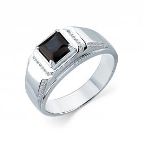 Кольцо из белого золота Мастер Бриллиант 05M1-204194-02-02 с бриллиантом и сапфиром 05M1-204194-02-02 фото