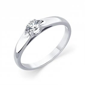 Кольцо из белого золота Мастер Бриллиант 05M1-205392-00-00 с бриллиантом 05M1-205392-00-00 фото