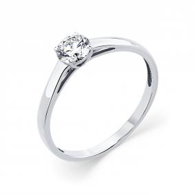 Кольцо из белого золота Мастер Бриллиант 05M1-205859-03-00 с бриллиантом 05M1-205859-03-00 фото