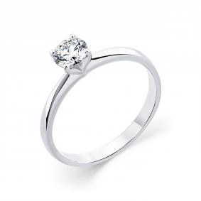 Кольцо из белого золота Мастер Бриллиант 05M1-205862-01-00 с бриллиантом 05M1-205862-01-00 фото