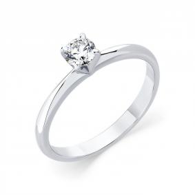 Кольцо из белого золота Мастер Бриллиант 05M1-205862-04-00 с бриллиантом 05M1-205862-04-00 фото