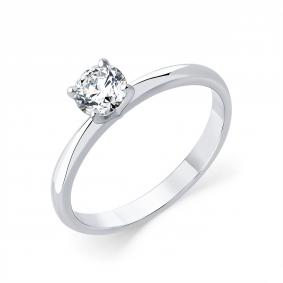 Кольцо из белого золота Мастер Бриллиант 05M1-205862-07-00 с бриллиантом 05M1-205862-07-00 фото