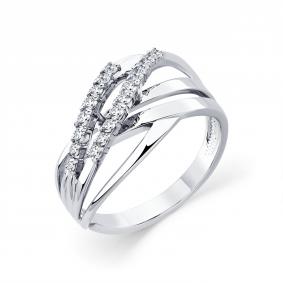 Кольцо из белого золота Мастер Бриллиант 05M1-206474-00-00 с бриллиантом 05M1-206474-00-00 фото