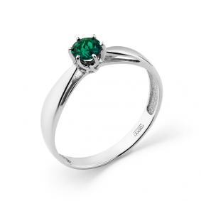 Кольцо из белого золота Мастер Бриллиант 05M1-207254-00-01 с изумрудом 05M1-207254-00-01 фото