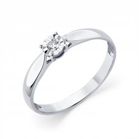 Кольцо из белого золота Мастер Бриллиант 05M1-207515-00-00 с бриллиантом 05M1-207515-00-00 фото