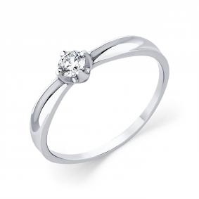 Кольцо из белого золота Мастер Бриллиант 05M1-207730-00-00 с бриллиантом 05M1-207730-00-00 фото