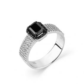 Кольцо из белого золота Мастер Бриллиант 05M1-207781-11-55 с бриллиантом 05M1-207781-11-55 фото