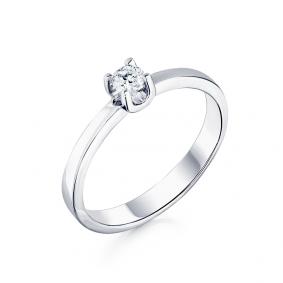 Помолвочное кольцо из белого золота Мастер Бриллиант с бриллиантом 05M1-207826-00-00-7 05M1-207826-00-00-7 фото