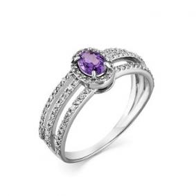 Кольцо из белого золота Мастер Бриллиант 05M1-207837-02-47 с бриллиантом и сапфиром 05M1-207837-02-47 фото