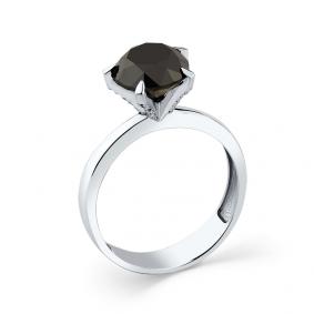 Кольцо из белого золота Мастер Бриллиант 05M1-207891-06-55 с бриллиантом 05M1-207891-06-55 фото