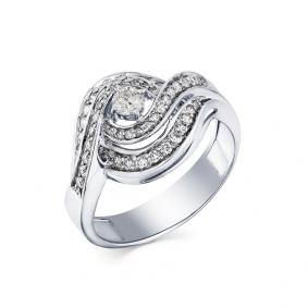 Кольцо из белого золота Мастер Бриллиант 05M1-207920-00-00 с бриллиантом 05M1-207920-00-00 фото