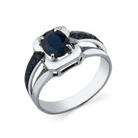 Кольцо из белого золота Мастер Бриллиант 05M1-207960-00-02 с сапфиром 05M1-207960-00-02 фото