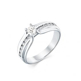 Кольцо из белого золота Мастер Бриллиант 05M1-207969-00-00 с бриллиантом 05M1-207969-00-00 фото