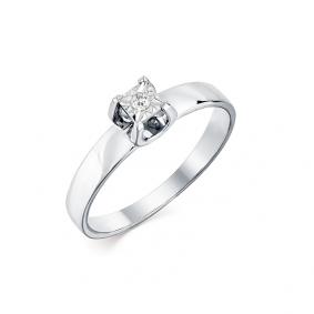 Кольцо из белого золота Мастер Бриллиант 05M1-208026-01-00 с бриллиантом 05M1-208026-01-00 фото