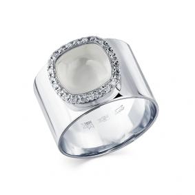 Кольцо из белого золота Мастер Бриллиант 05M1-208064-03-40 с бриллиантом и аквамарином 05M1-208064-03-40 фото