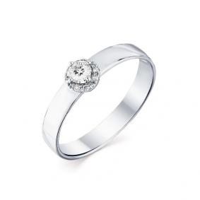Помолвочное кольцо из белого золота Мастер Бриллиант с бриллиантом 05M1-208070-00-00-7 05M1-208070-00-00-7 фото