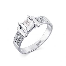 Кольцо из белого золота Мастер Бриллиант 05M1-208147-00-00 с бриллиантом 05M1-208147-00-00 фото