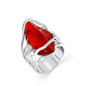 Кольцо из белого золота Мастер Бриллиант 05M1-208161-02-36 с бриллиантом и опалом 05M1-208161-02-36 фото