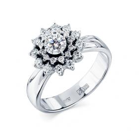 Кольцо из белого золота Мастер Бриллиант 05M1-208215-00-00 с бриллиантом 05M1-208215-00-00 фото