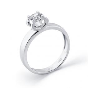 Кольцо из белого золота Мастер Бриллиант 05M1-208239-00-00 с бриллиантом 05M1-208239-00-00 фото