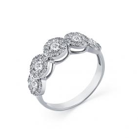 Кольцо из белого золота Мастер Бриллиант 05M1-208257-00-00 с бриллиантом 05M1-208257-00-00 фото